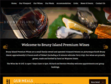 Tablet Screenshot of brunyislandwine.com